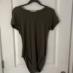 Olive Green Women's Bodysuit